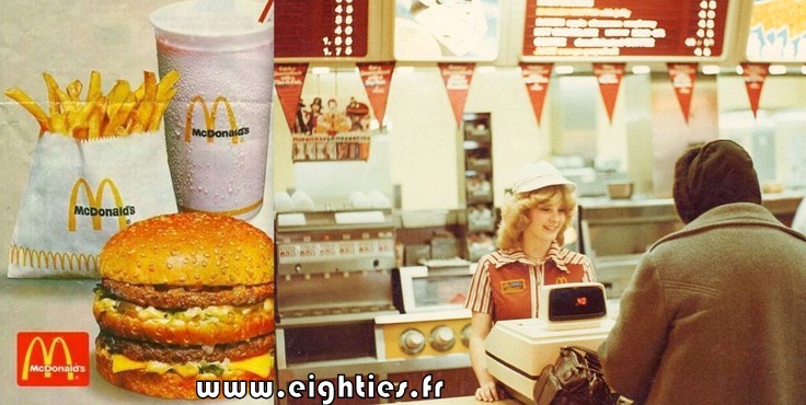 restaurant Mc Donald hamburgers années 80 fast-food